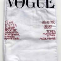 Hikaru Miyakawa, Vogue (1), 2007, tissu, fil coton, 28,5x22 cm