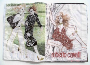 Hikaru Miyakawa, Vogue (2), 2007, tissu, fil coton, 28,5x22 cm Hikaru Miyakawa, Vogue (2), 2007, tissu, fil coton, 28,5x22 cm